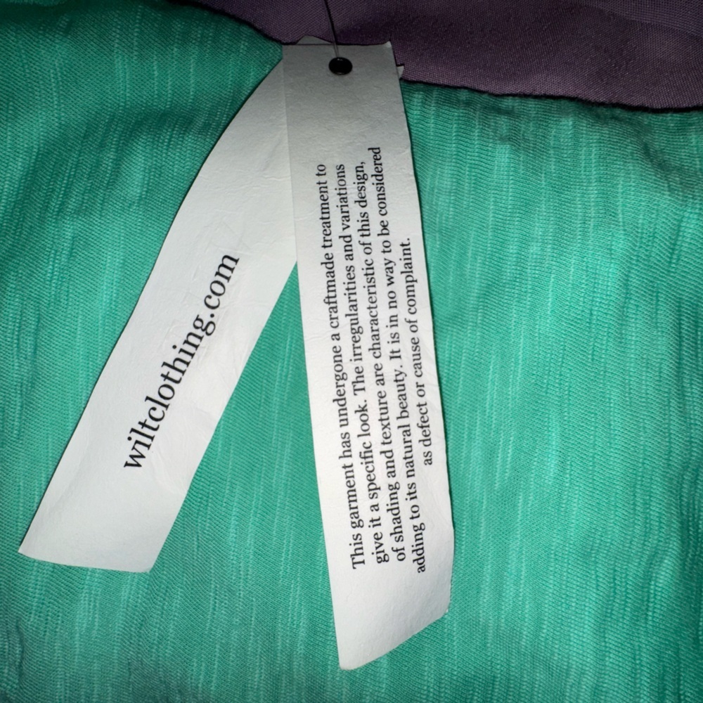 Wilt 100% Cotton V-Neck Tee Spearmint Green Made in USA Women’s XS NWT - Picture 10 of 12